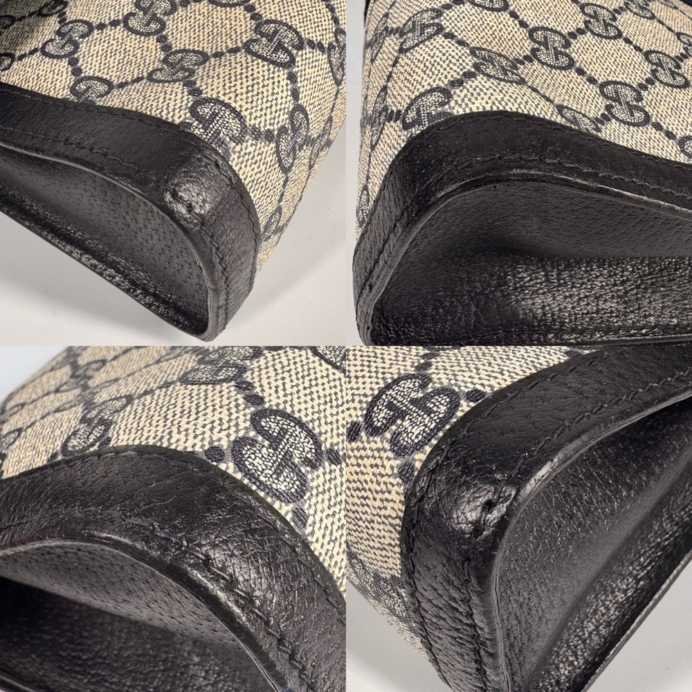GUCCI GG Monogram Supreme Vintage Clutch – Navy Blue - Picture 8 of 15